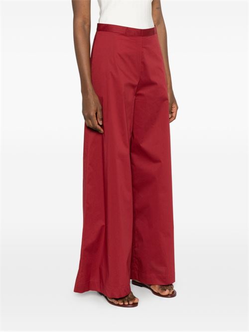 Pantalone donna Liviana Conti rosso con elastico in vita modello Ilaria LIVIANA CONTI | L6SK87D43-1